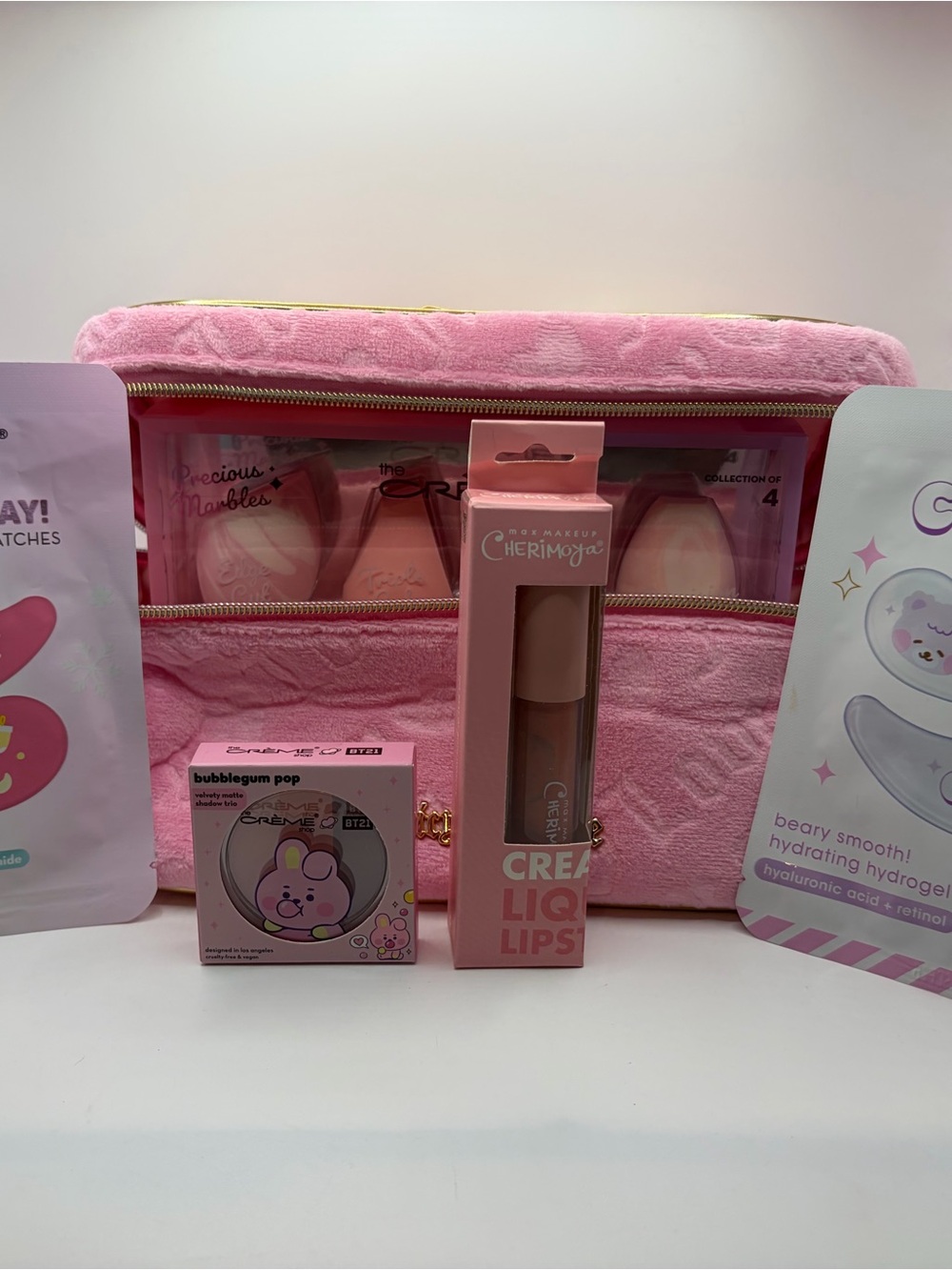 Juicy Couture Cosmetic Travel Pouch with The Crème Shop Goodies!